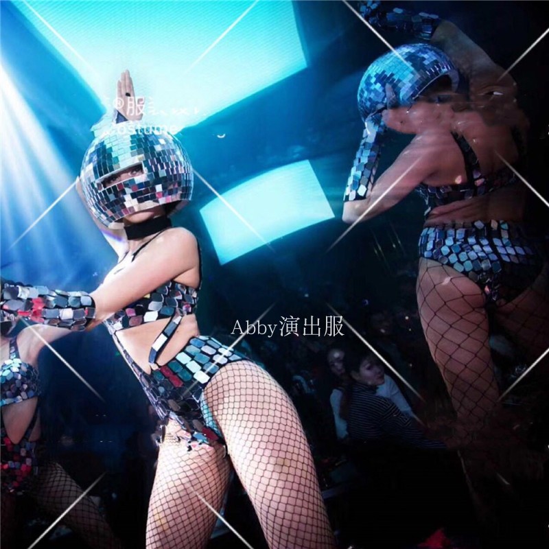 Nightclub Bar Oscar Electronic Music Festival Party Bar Series Technological GOGO Mirror Sexy Costumes