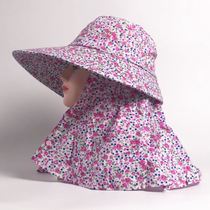 Folkloric wind hat Summer sun protection round face suitable hat lady anti-UV sun hat bike pick tea cap