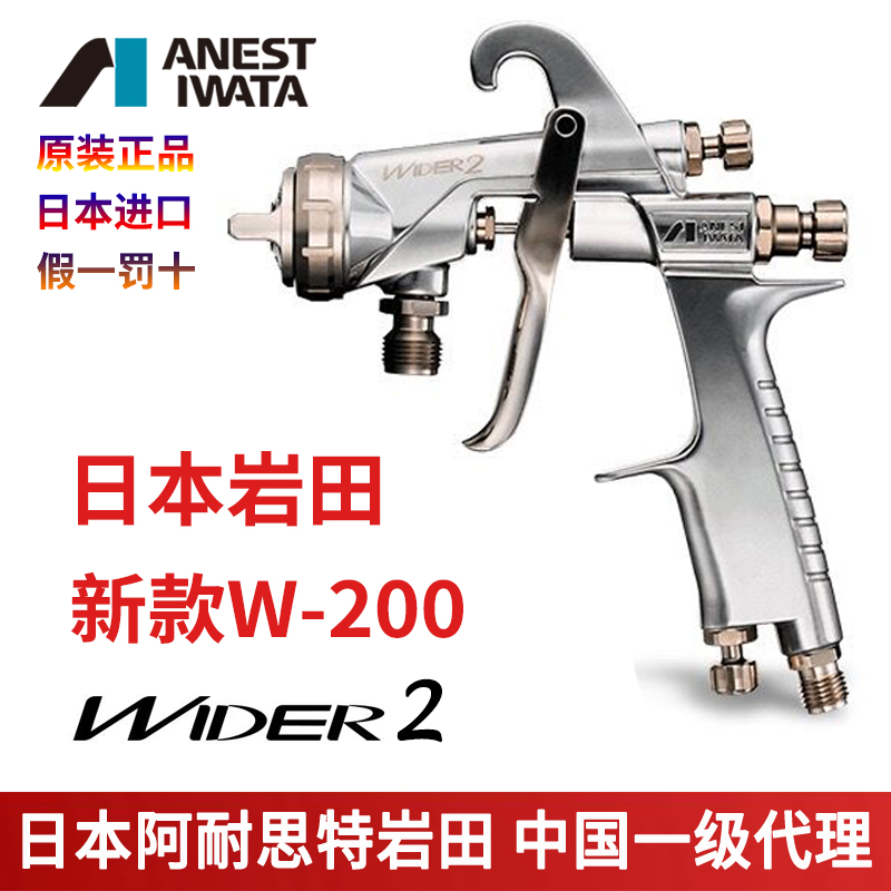 Japan Iwata Wider2 spray gun woodworking furniture car paint water paint spray gun high atomization imported spray gun