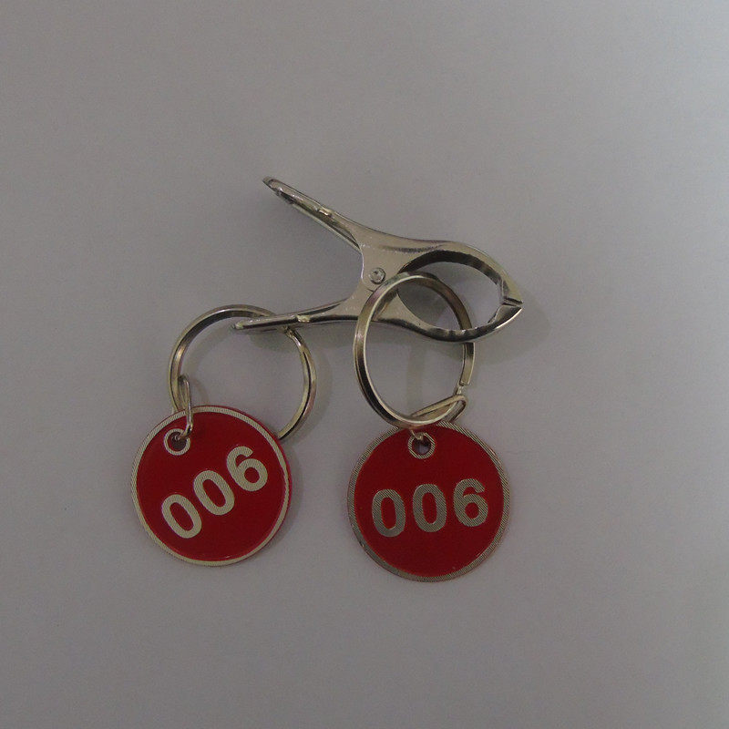 Aluminum alloy number plate Spicy Hot called Number plate Hot Pot Hotel Catering Number Card Sauna Card deposit clips