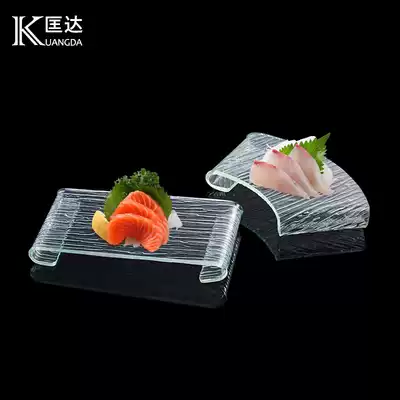 Acrylic sushi display table sashimi table snack dessert plate Japanese and Korean cooking plate buffet plate