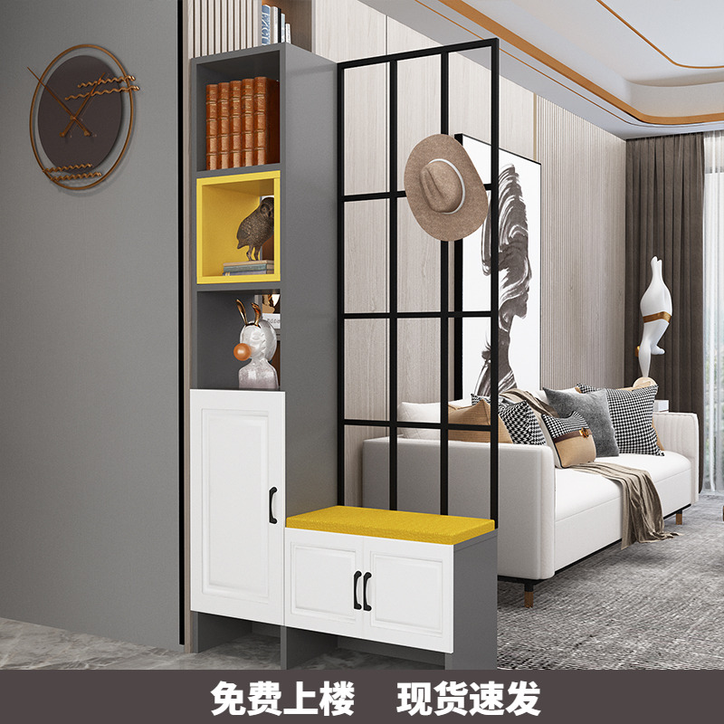 Genguan Screen Living-room Cubicle Cabinet Minima Modern Shoe Cabinet Integrated Light and luxurious entrance to the door hall Dining Room Door Hall Decoration Cabinet