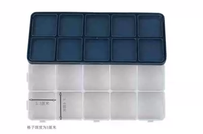 12-grid high quality soft cover palette box rubber cover color grid palette paint box gouache acrylic watercolor box matching