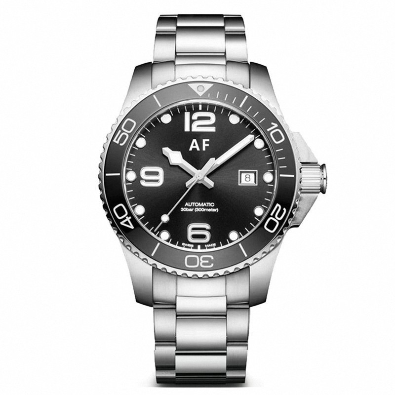 Af/Zf Concas Watch Men's Fully Automatic Mechanical Diving Watch 2824 Steel Band Luminous Ceramic Men's Watch