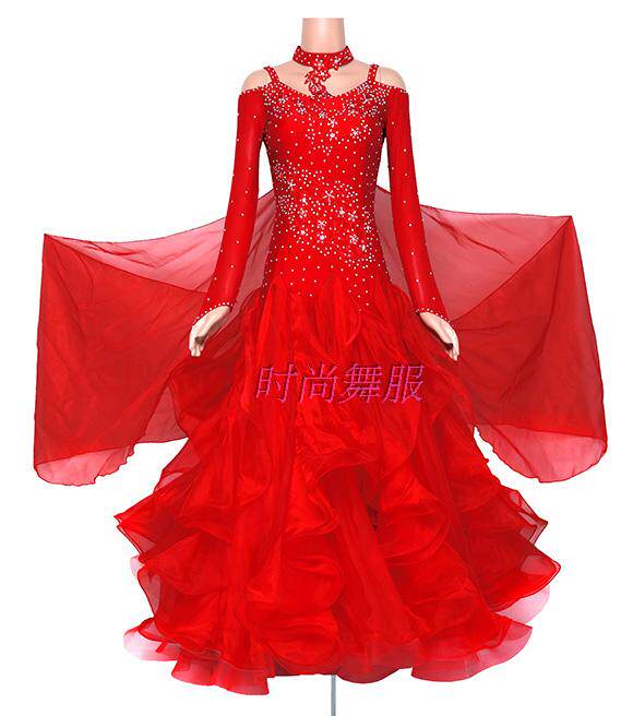 New national standard dance costumes, modern dance dresses, large swing social dance dresses, performance costumes