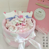 Bộ quà tặng cao cấp cho bé sơ sinh Bộ quà tặng bé gái mùa xuân và mùa hè cotton cao cấp Hộp quà tặng quần áo bộ quà tặng cho bé sơ sinh