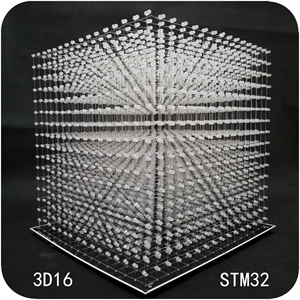 3D16 Цвет света Cubic DIY Kit STM32 ОДИН -КИПА