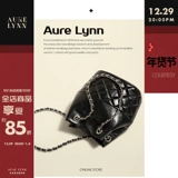 Лебедь, кожаная портативная сумка на одно плечо с ромбовидным узором, из натуральной кожи