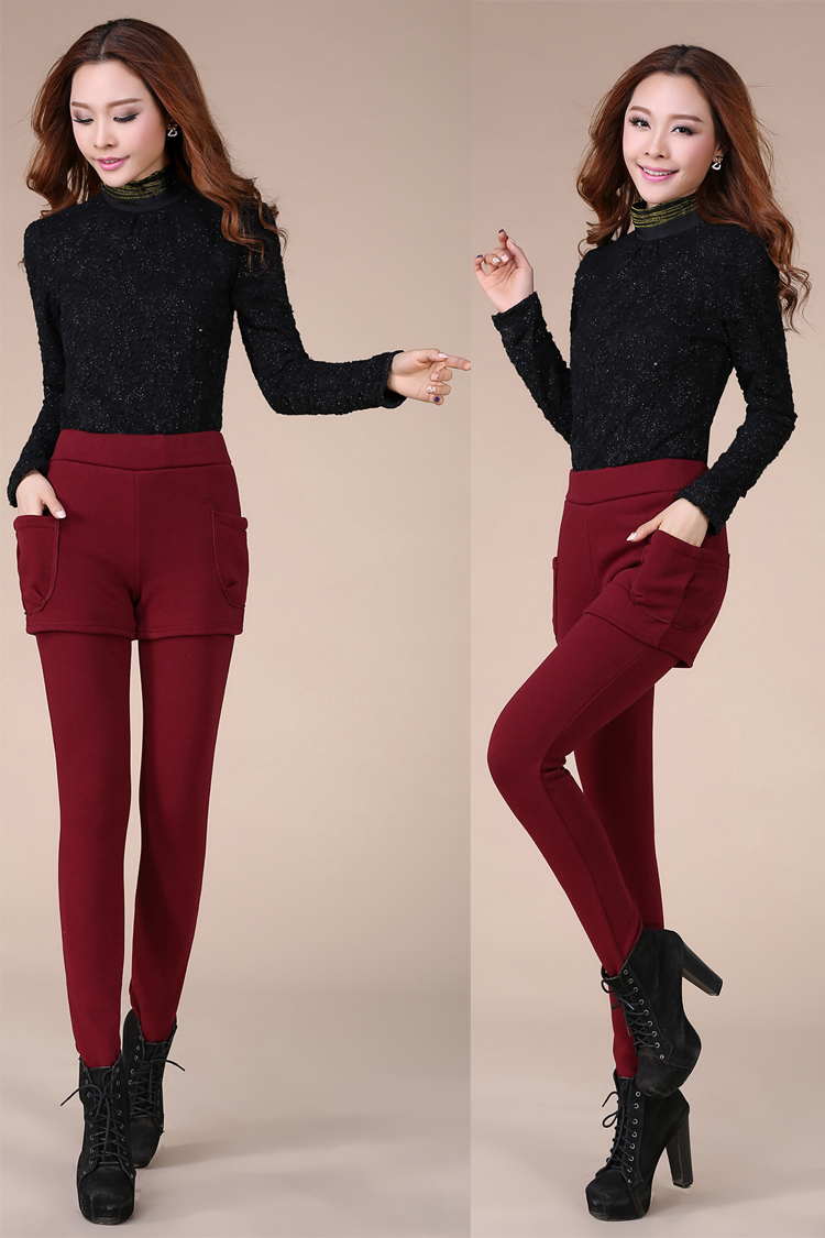 Quần legging, quần tây nữ, mặc mùa thu đông bó sát và nhung dày để tăng thêm chất béo cho chị em quần eo cao là quần mỏng quần legging nữ cạp cao
