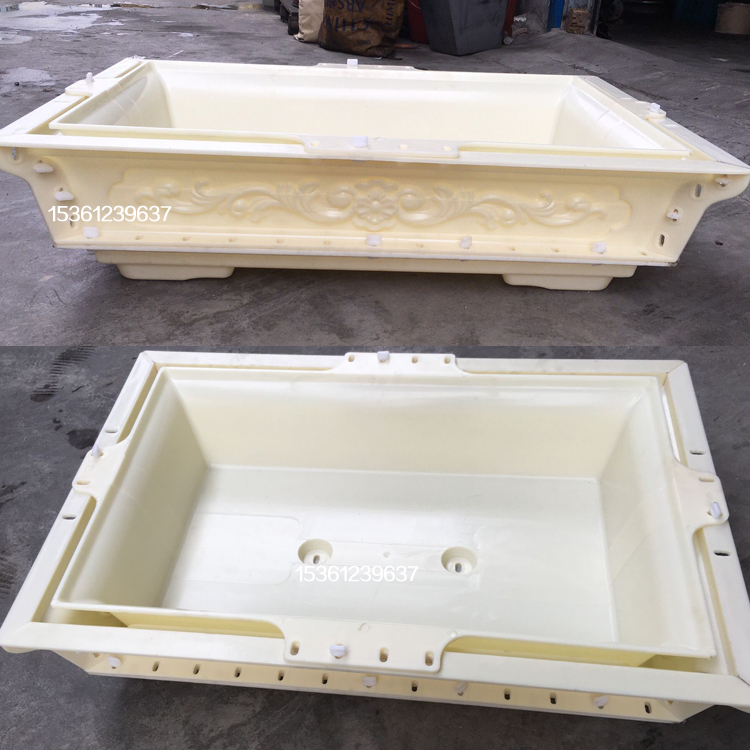 Manufacturer direct plastic flower pot mold construction cement homemade ABS rectangular large bonsai Roman column molds