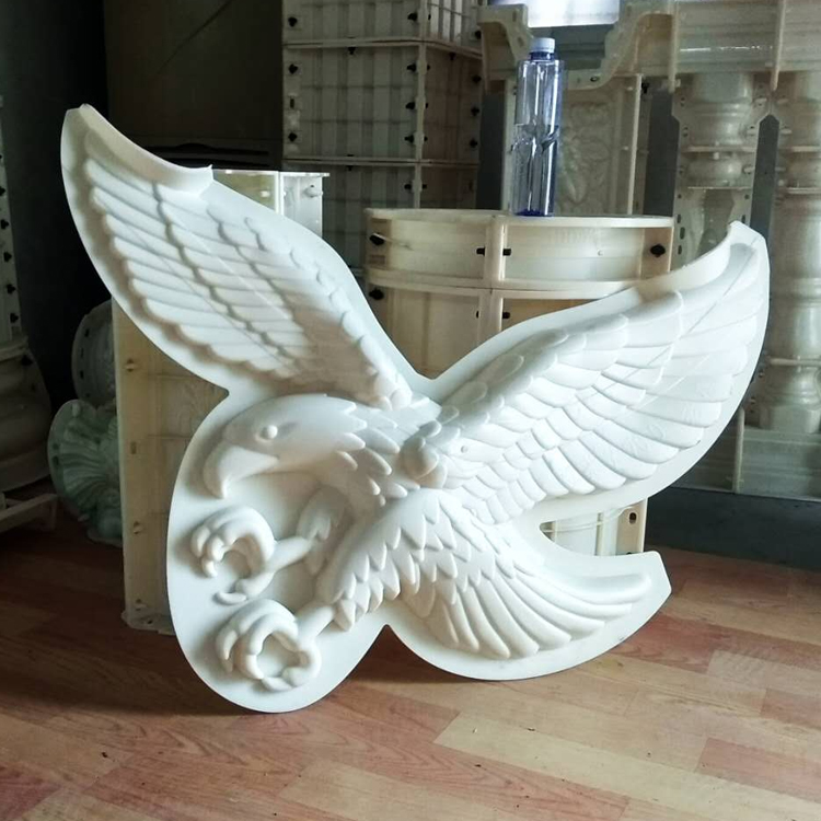 Plastic steel eagle mold Sculpture flower plate model Villa decoration Relief pendant model Exterior wall jewelry Wall decoration