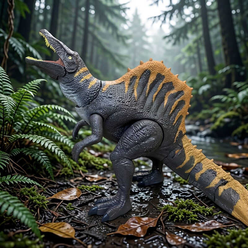 Angry Tyrannosaurus Rex Spinosaurus Toy with Movable Joints and Sound, Giganotosaurus Roaring Tyrannosaurus Rex Toy