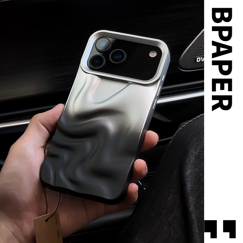 Bpaper「Irregular Water Ripple」Simple and High-End Morandi Phone Case New Year Red Suitable for Apple Iphone17Promax Gradient Black Silver 16Pro Soft Silicone 14Promax Bpaper「Irregular Water Ripple」Simple and High-End Morandi Phone Case New Year Red Suitable for Apple Iphone17Promax Gradient Black Silver 16Pro Soft Silicone 14Promax
