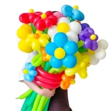 Букет из воздушных шаров, украшение сцены, макет, день рождения, открытый пикник, реквизит для фото, поставки, Интернет, знаменитости, длинные цветы ромашки