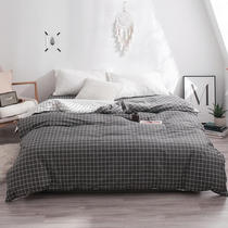  Pure cotton quilt cover Single piece cotton single double 1 5m1 8m student dormitory quilt cover Bedding single quilt cover