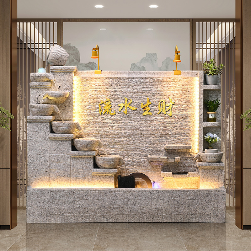 Water Curtain, Flowing Water Screen, Living Room Office Partition, Water Feature Wall, Entrance Hall Decoration, Circulating Water Fish Tank