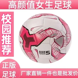 足球高颜值女生足球4号中小学生防爆耐磨足球5号足球中考比赛专用