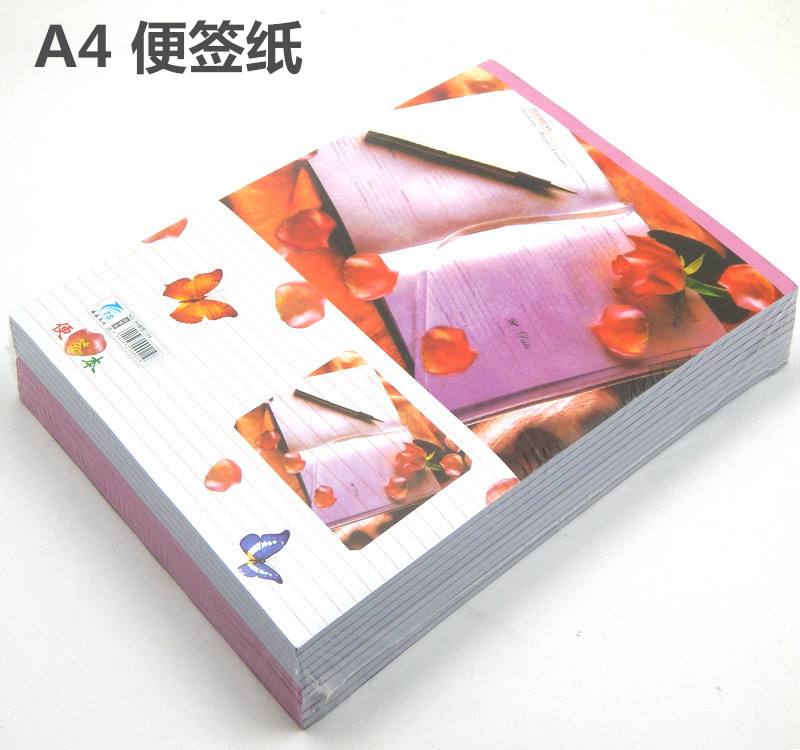 Butterfly note paper A4 A6 note paper A4 post-it note book A5 large draft paper blank paper notes 10