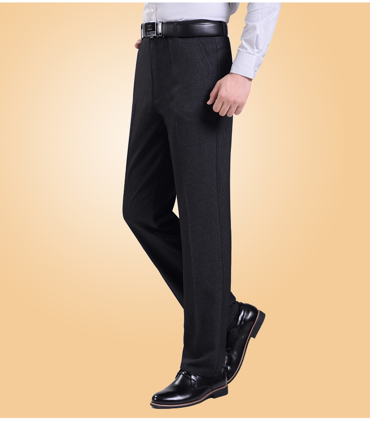 Mùa thu đông cộng với quần nhung giản dị quần tây nam dài quần dài cạp cao quần nam thẳng quần dày quần lửng nam