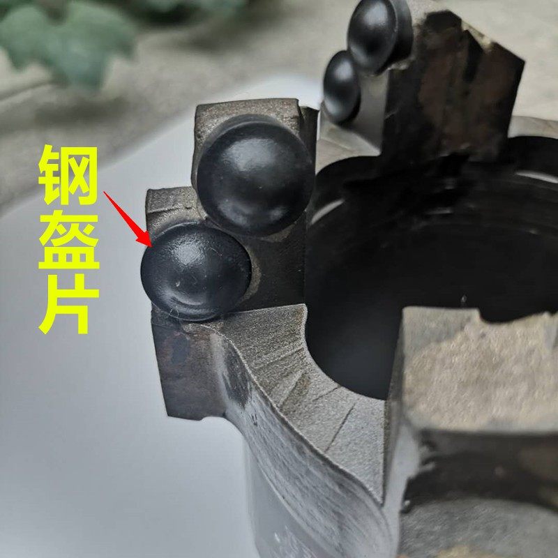 Reinforced high and low rib composite drill bit inner three outer three rib reaming core drill high strength PDC