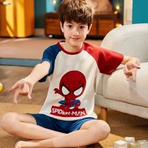 Spider - Man Boys Pyjamas Summer New Short Sleeve Clothes 2022 Boy Cartoon Childrens Kids Kids Kids Set Home Clothes