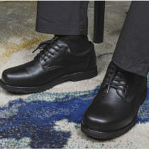 Monarch Lock D19401 New Head Layer Bull Leather Anti-Slip Bulk Leather Shoes Mens Black Classic 100 Hitch Tactical Shoes