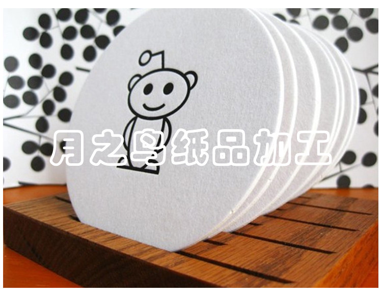 Manufacturers custom absorbent paper cup mat personality pattern advertising promotional coasters Beer coasters Bar coasters