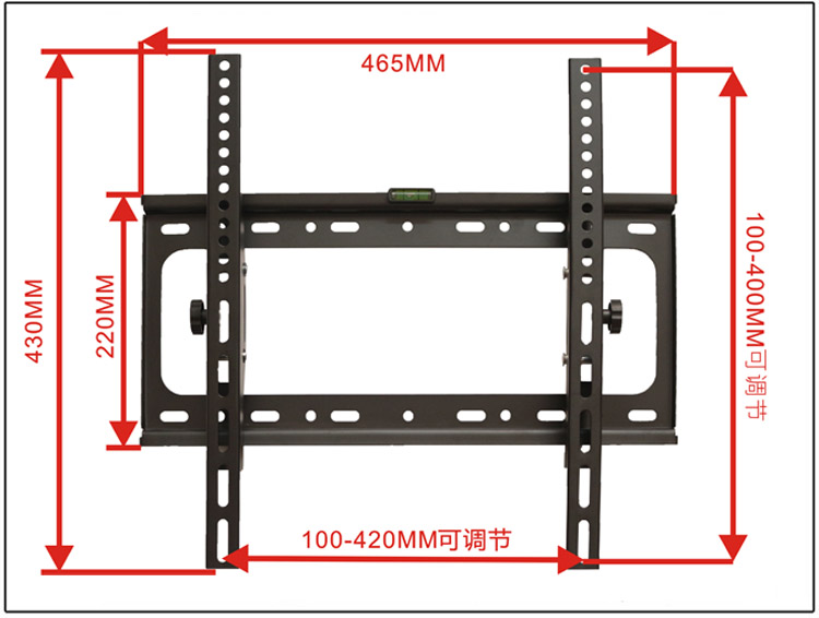 tivi samsung màn hình cong Giá treo tường TV phổ thông có thể điều chỉnh Skyworth Hisense Haier Sharp Changhong 3250556065 inch khung - TV tivi toshiba 32 inch