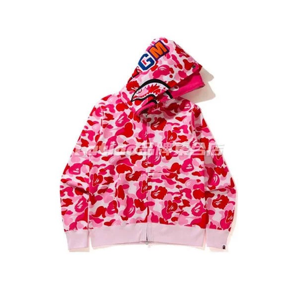 Spot BAPE ABC CAMO SHARK Newjeans в том же стиле 25 новая камуфляжная акула толстовка куртка