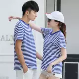 梅花牌 Рубашка, военно-морская футболка с коротким рукавом, делается под заказ, семейный стиль