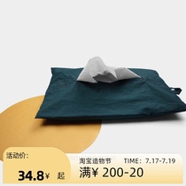 Seven Valleys) Original Nordic ins hanging car bed and breakfast fabric lightweight and durable paper pumping cover quick-drying tissue bag