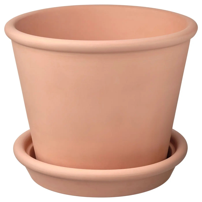 Domestic Purchasing Agent for Ikea Musselun Decorative Flower Pots and Pot Holders for Indoor/Outdoor Use, Terracotta 12cm