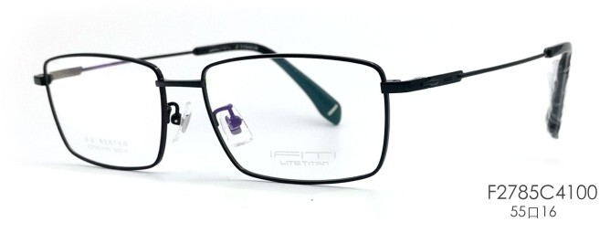 Italian-Shaped Titanium F2785C4100 C1500 Eyeglass Frame