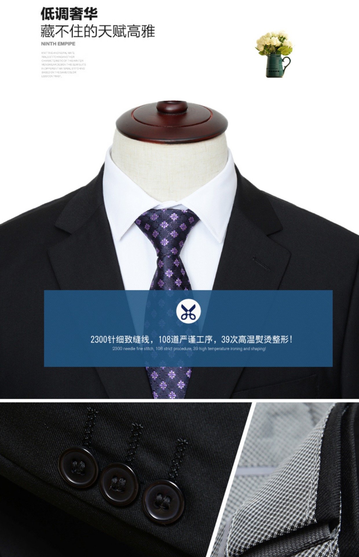 Playboy VIP phù hợp với nam cộng với kích thước cộng với phân bón để tăng các mùa phù hợp với chất béo phù hợp với nam phù hợp với chất béo thủy triều vest nam đẹp