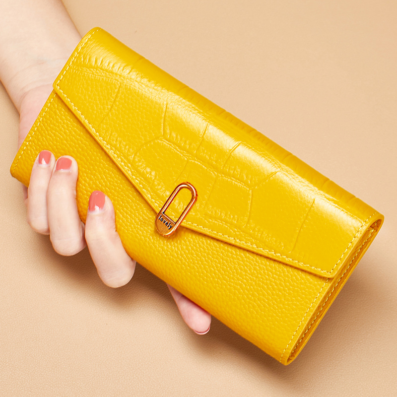 2026 New Model of Fortune-Attracting Wallet for Women, Long Style, Multifunctional, Exquisite, High-End Genuine Leather, First Layer Cowhide, Can Hold Mobile Phone and Multiple Card Slots 2026 New Model of Fortune-Attracting Wallet for Women, Long Style, Multifunctional, Exquisite, High-End Genuine Leather, First Layer Cowhide, Can Hold Mobile Phone and Multiple Card Slots