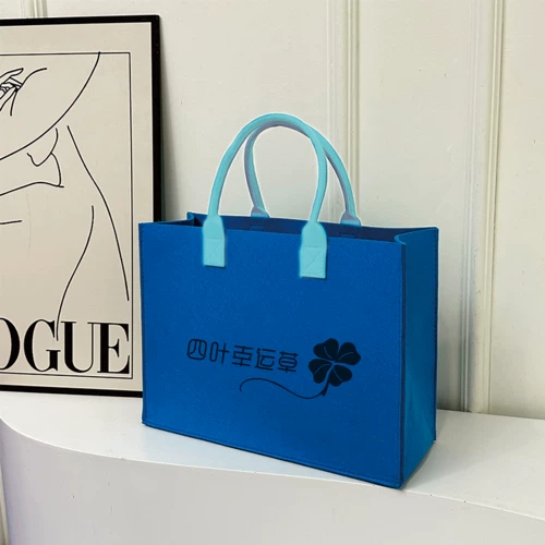 Новая цветовая сумка с войлокой для настройки для настройки подарочной сумки логотипа