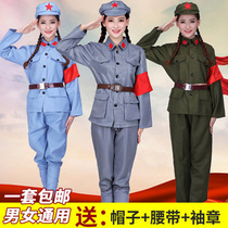 Kindergarten June 1 clothing performance clothing New Fourth Army primary and secondary school students sequin professional military uniform boy Red Army performance clothing