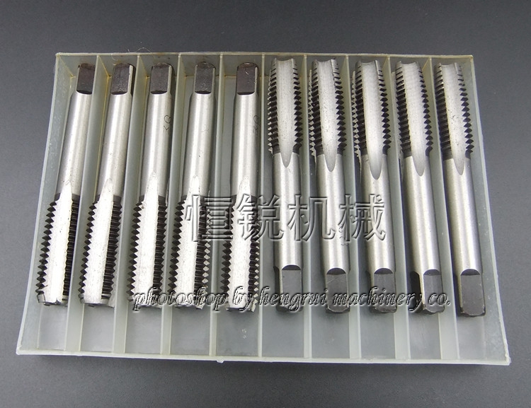 Shanghai three-circle player's screw tap upper blade hand screw tap M1 2 2 5 8 20 standard coarse thread tapping head
