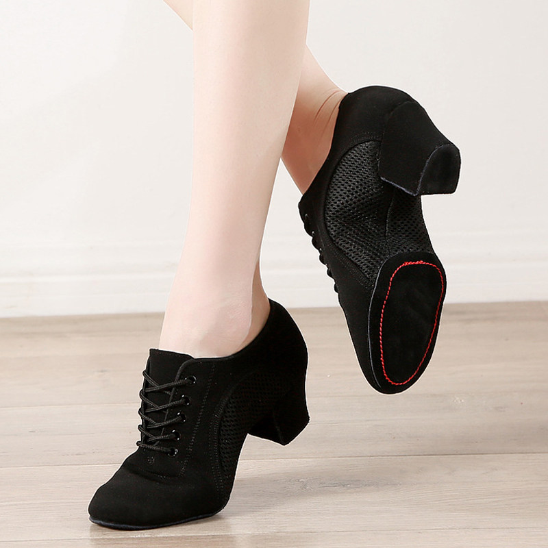 Female adult Latin dance shoes social modern dance shoes square dance performance shoes Oxford cloth women's shoes teacher shoes practice shoes