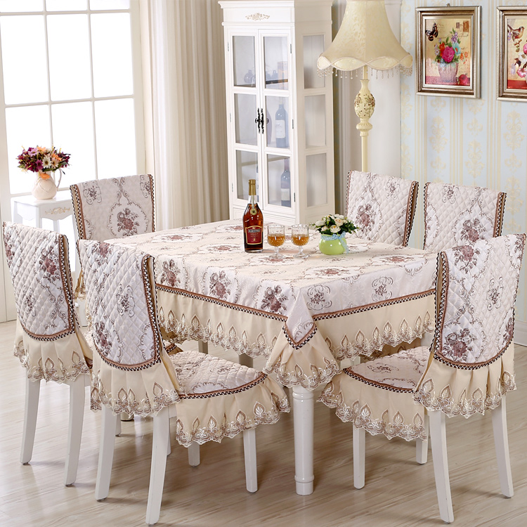 Chinese Table Cloth Chair Cover Dining Cushion Suits Lxer Other Green Washed Wandu Lotus Gray Leaves Blue Coffee Color Artificial Silk Special Price 918 Seat Cushion 6