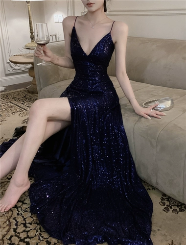 Вечернее платье, весенняя длинная юбка, блестки для ногтей, подарок на день рождения