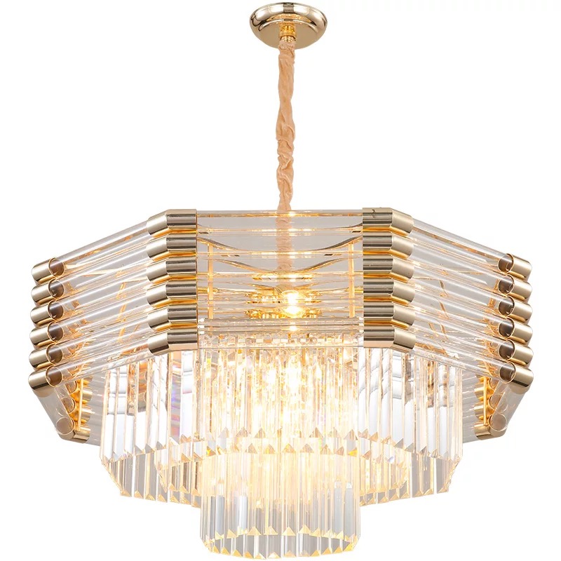 New Post Modern Metal Extravaganza Hotel Villa Glass Tube Living-room Personality Fashion Chandelia Luxury Lamps Luxury Lamps