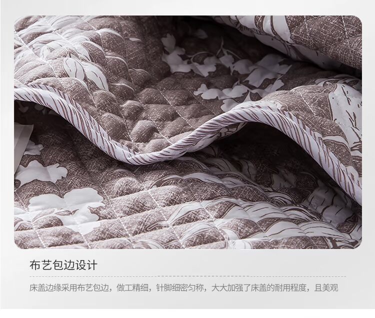 Bộ chăn ga gối cotton cotton ba mảnh bông cotton phong cách châu Âu cao cấp thảm trải giường mùa đông