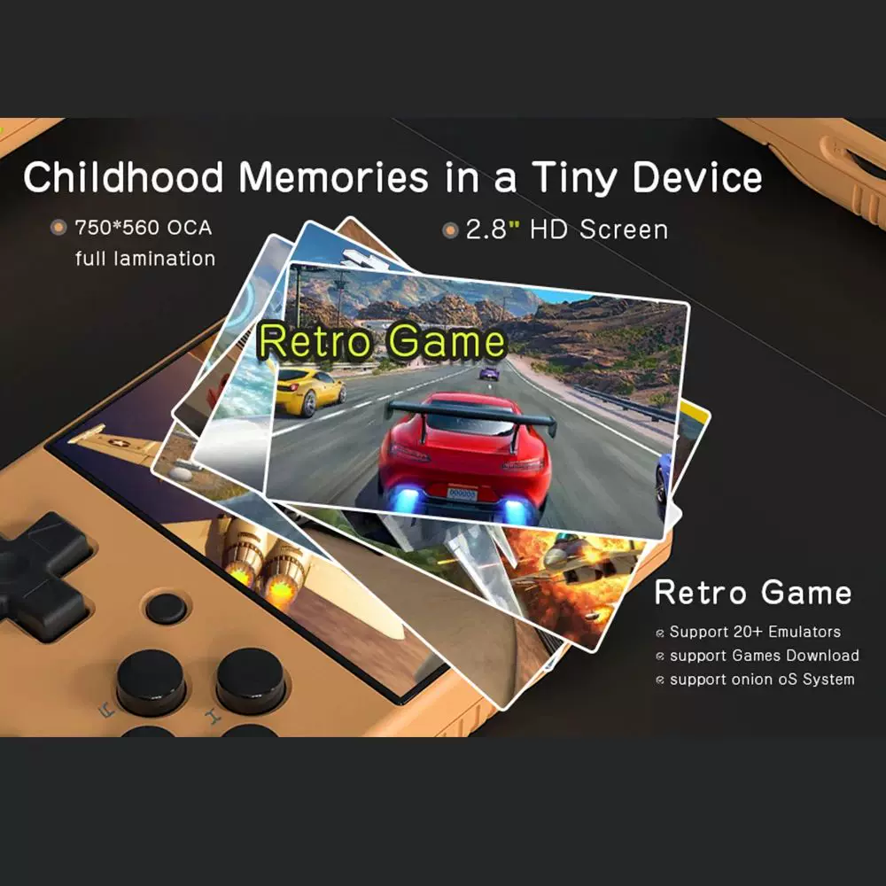 Портативная ретро портативная игровая консоль MIYOO MINI V4 2.8'' дюйма