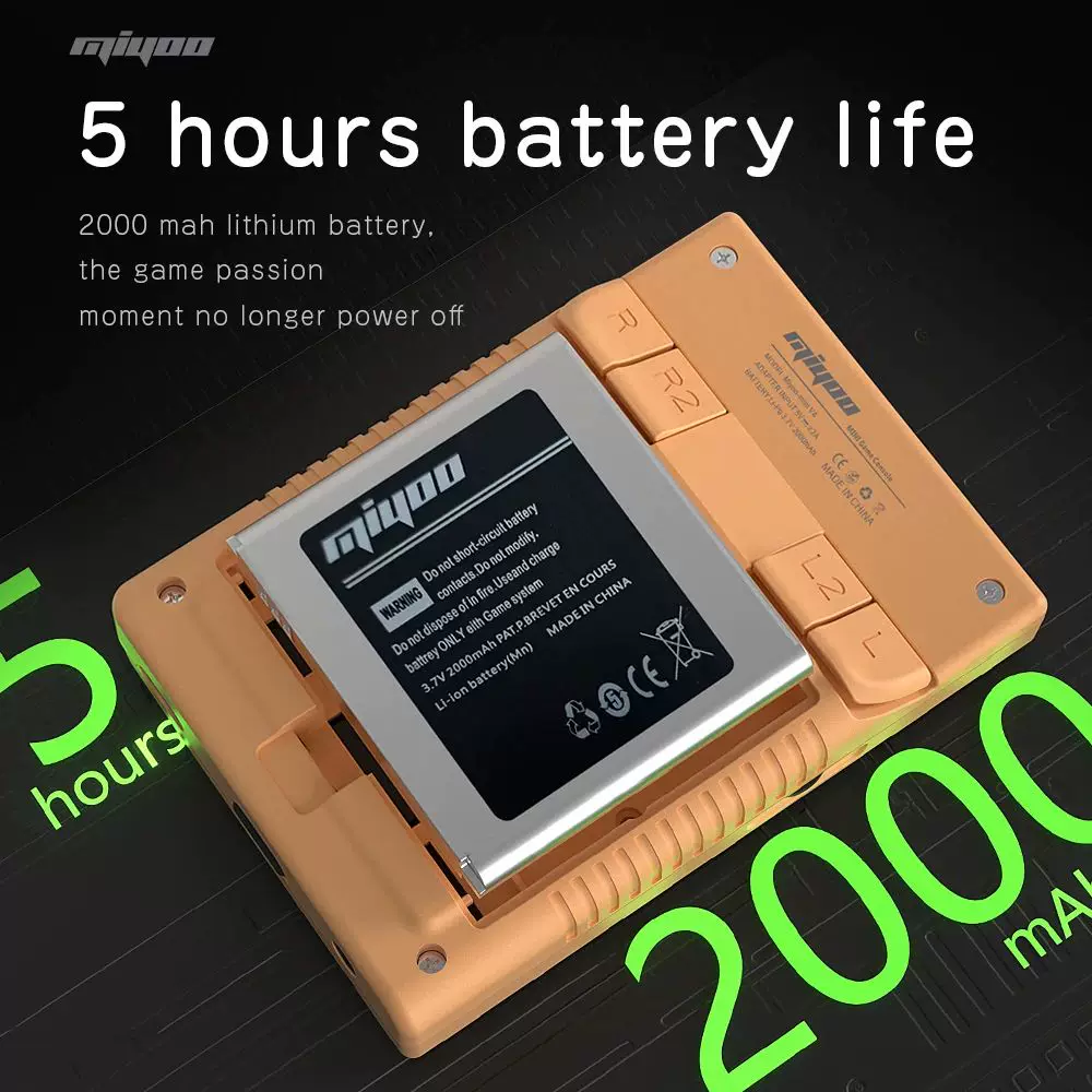 Портативная ретро портативная игровая консоль MIYOO MINI V4 2.8'' дюйма