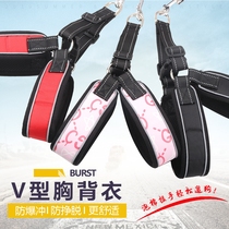New pet traction rope V-shaped foam handle chest back clothes reflective traction rope large and medium-sized dog rope