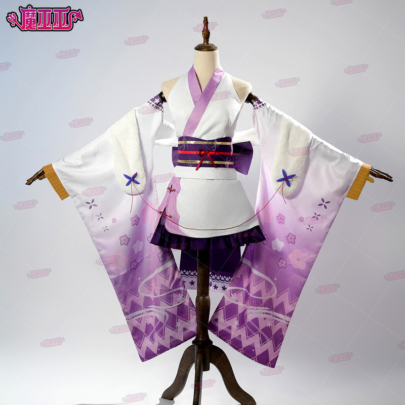 Azur Lane Unicorn's Snow and Plum Blossom Kimono Cos Costume Collection Azur Lane Unicorn's Snow and Plum Blossom Kimono Cos Costume Collection