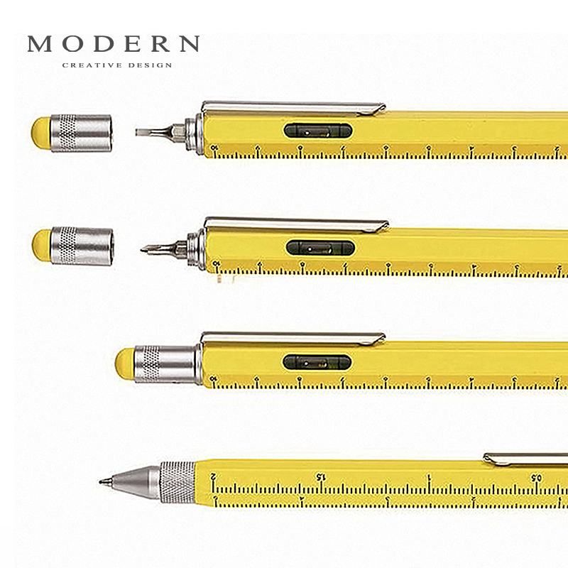 德国Modern进口多功能工具笔金属笔杆高档圆珠笔走珠笔触控签字笔 Изображение 1