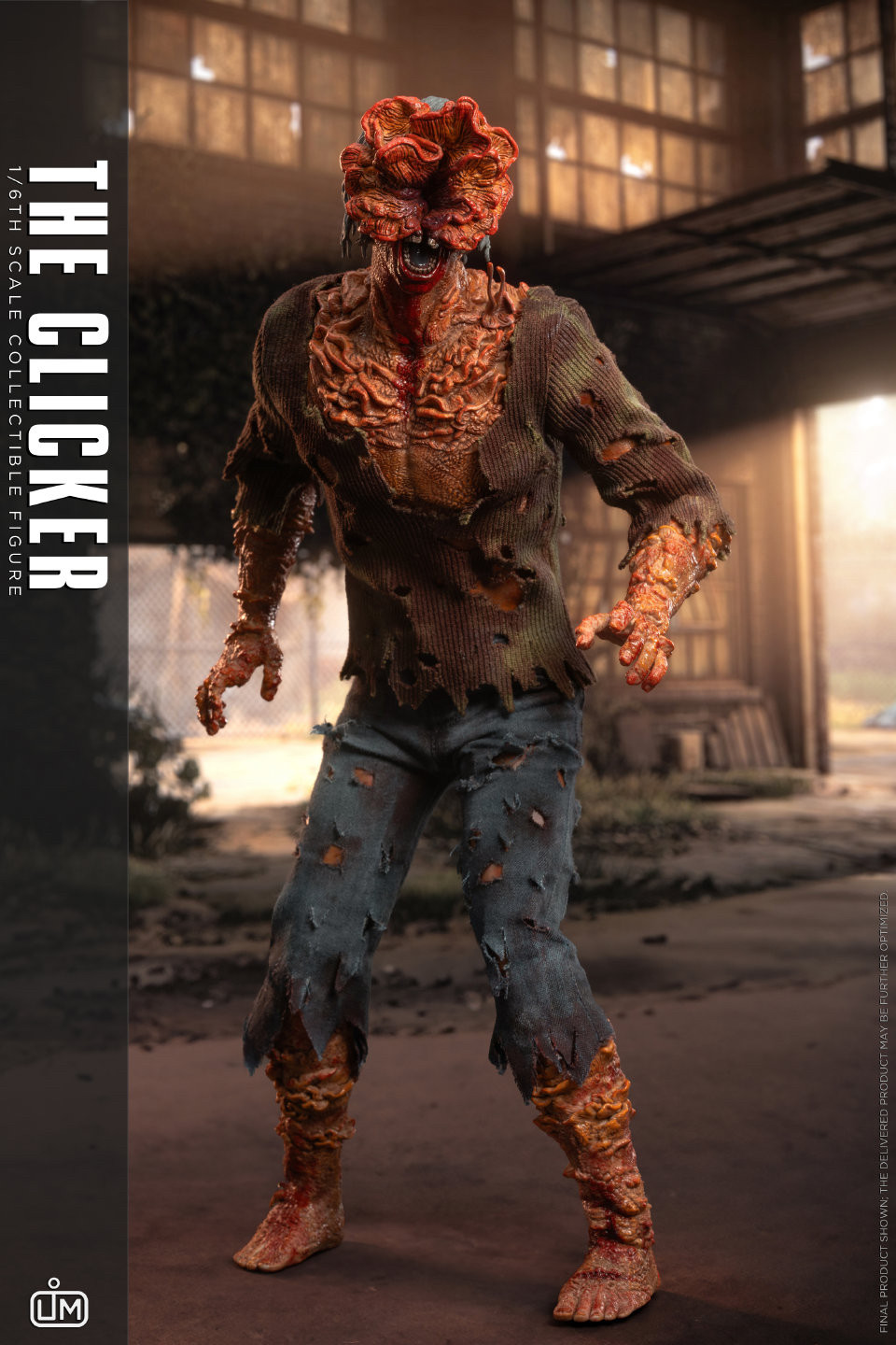 LimToys 1/6 The Last of Us The Clicker Zombie Action Figure In