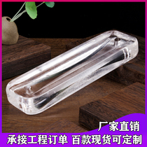 Glass brick hanging piece transparent square glass partition wall toilet bathroom bathroom Crystal brick hot melt transparent brick bubble brick